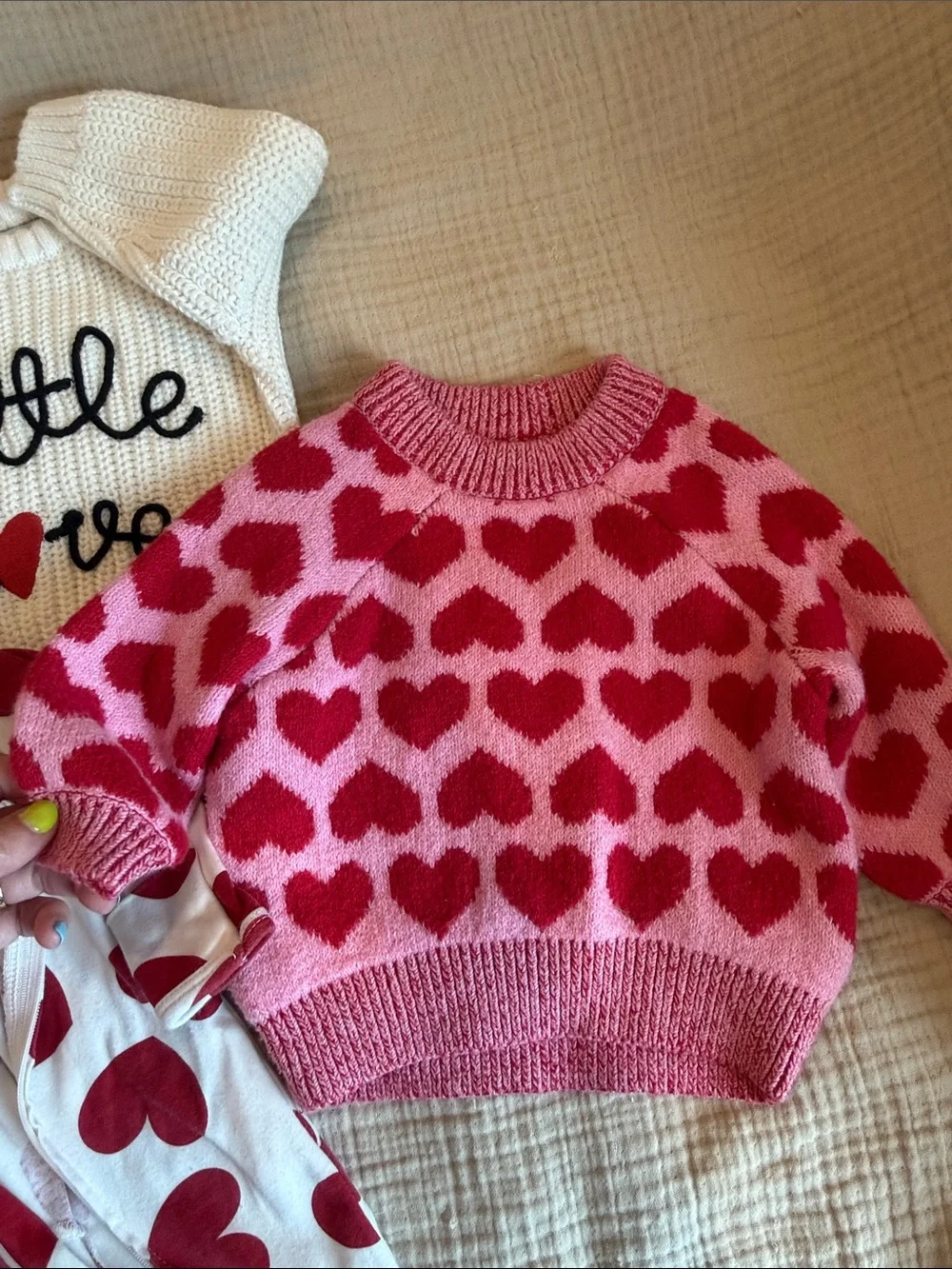 Love theme bundle - infant sweaters and pajamas